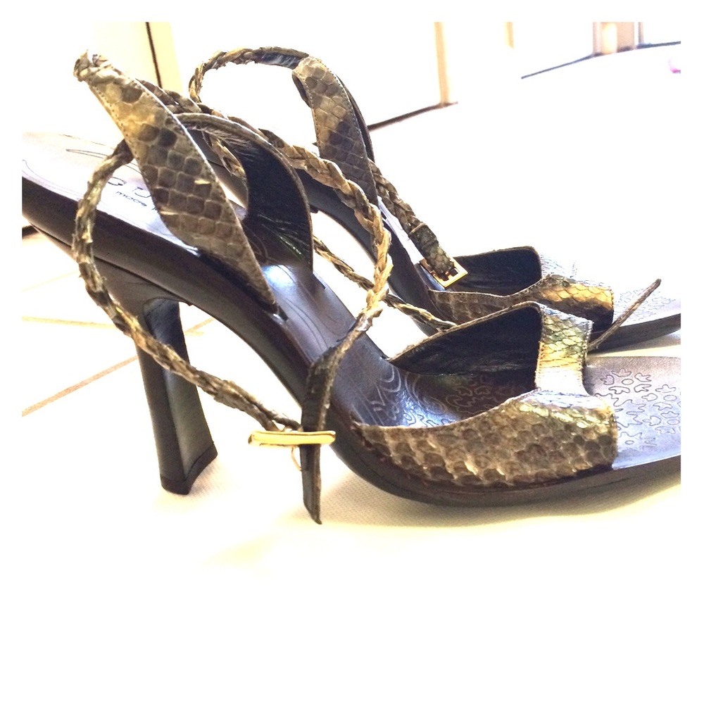 Gucci Snakeskin Sandals